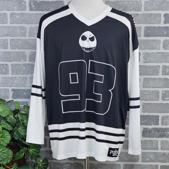 Disney Other - Disney Nightmare Before Christmas Jersey Large Jack Skellington Pumpkin King 93